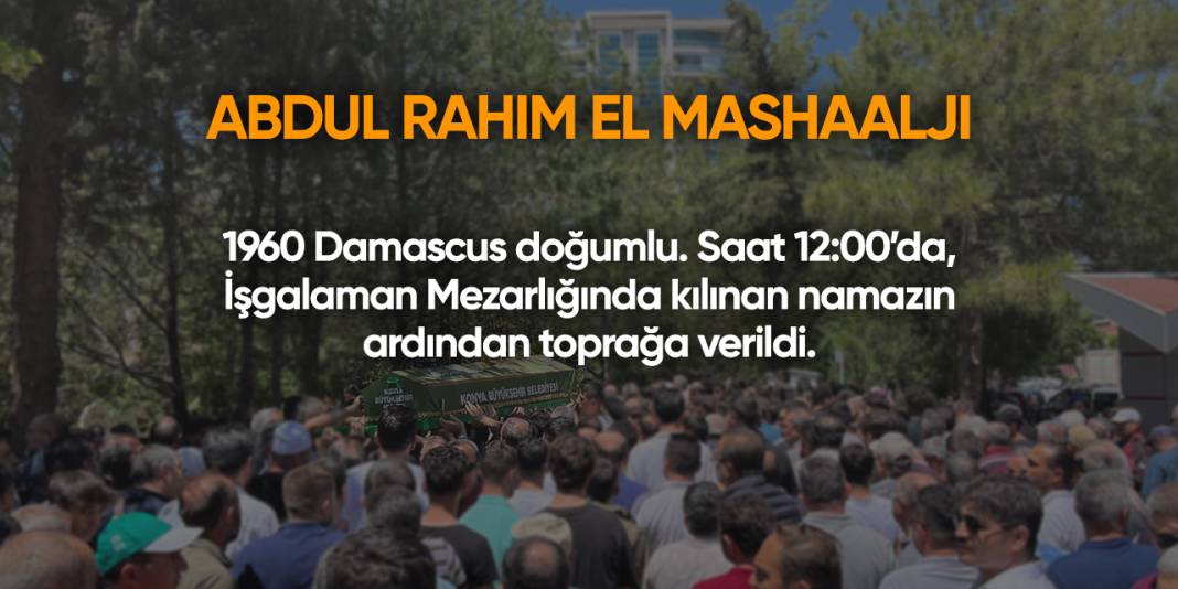 Konya'da bugün vefat edenler | 10 Haziran 2025 6